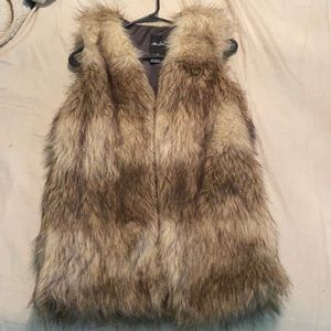Faux fur vest
